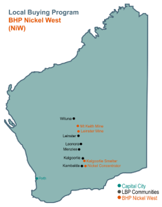 Western Australia Nickel West Map